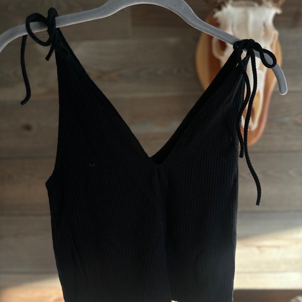 Reformation Black Tank Top